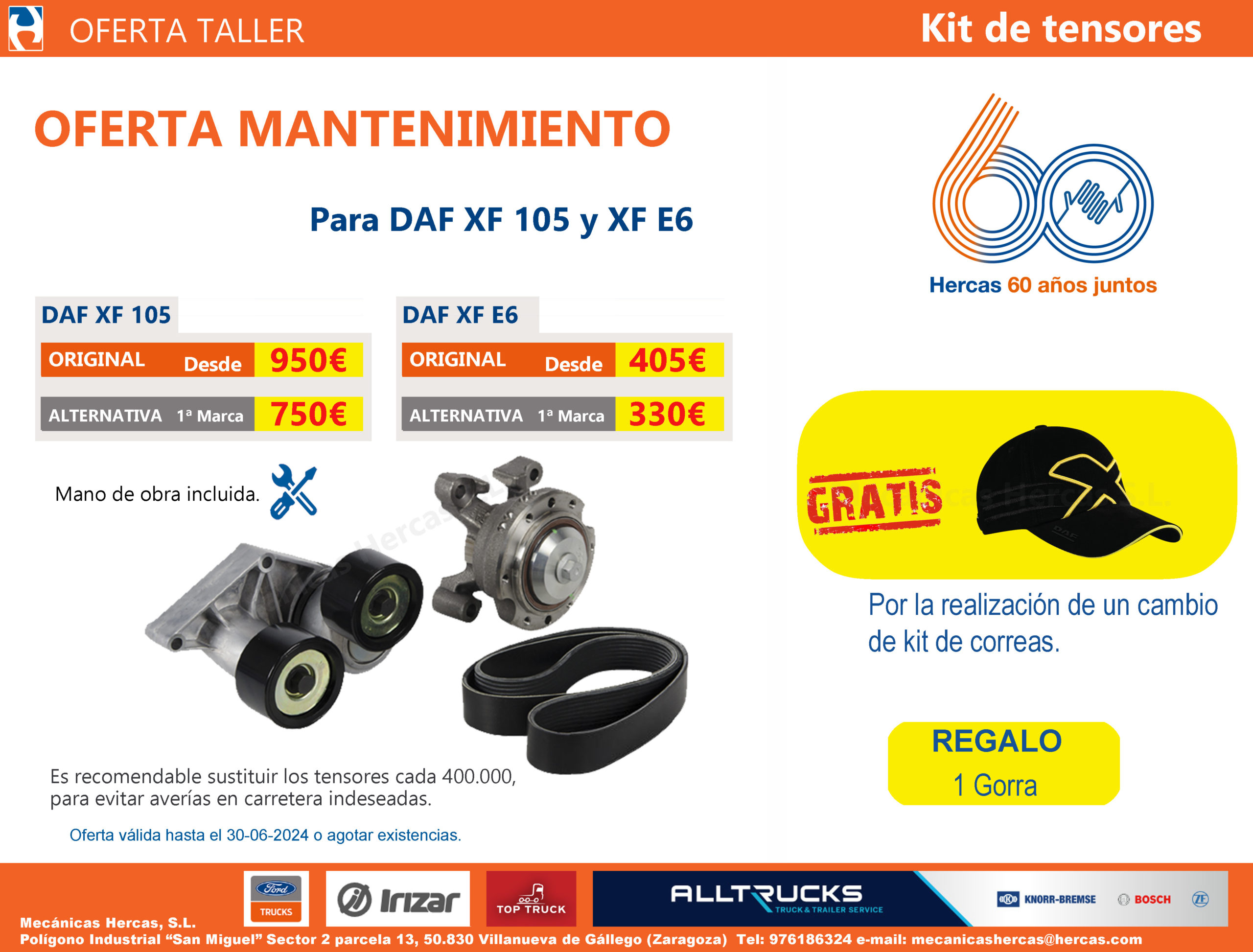 Promoción kit de tensores DAF XF